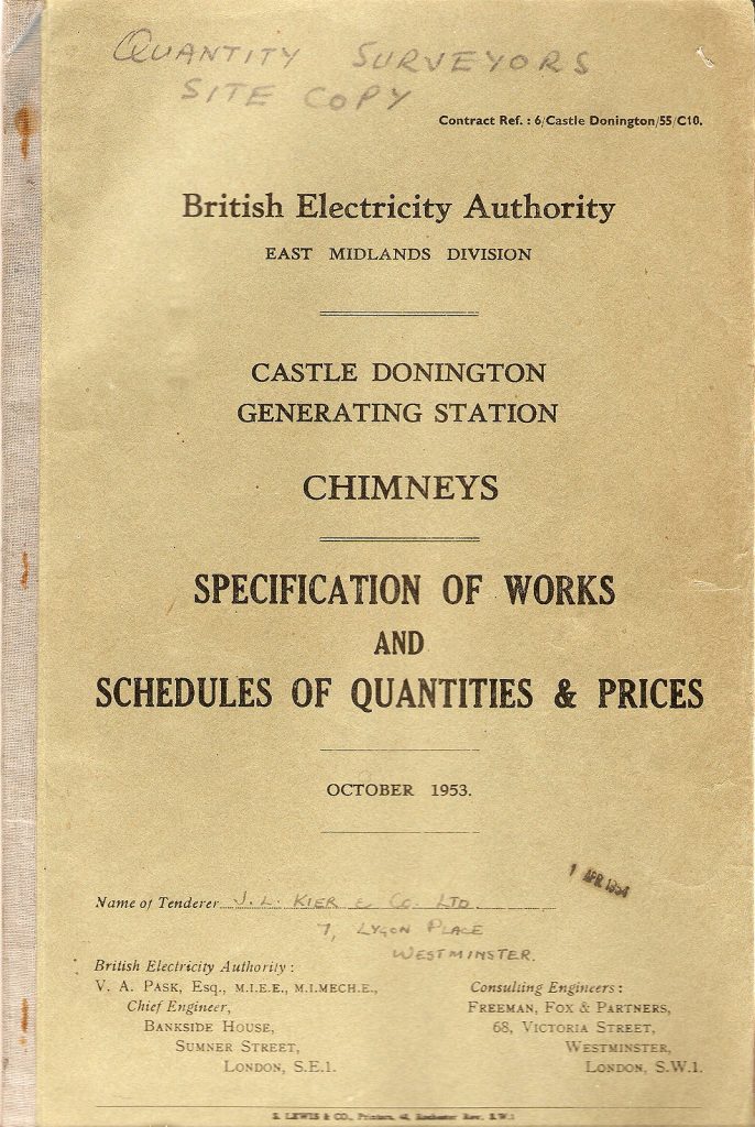 CD chimney specification of works