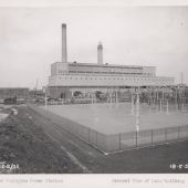 General view of main building 18 May 1956 Castle Donington Construction