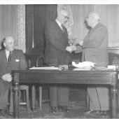 Presentation at Castle Donington 1952