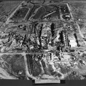 Castle Donington Aerial construction 1762 Oct 1953