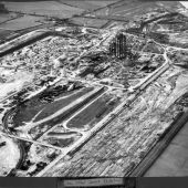 Castle Donington Aerial construction 180 13 Jan 1954