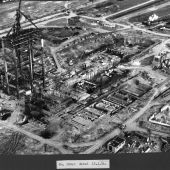 Castle Donington Aerial construction 183 13 Jan 1954