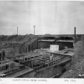 Gravity outfall under railway 24 Nov 1953 Castle Donington construction 209 24 Nov 1953