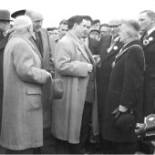 Visit of Mr Malenkov, Russian Leader to power station