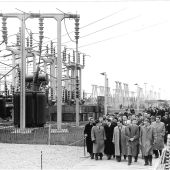 Visit of Mr Malenkov, Russian Leader to power station