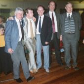 l-r: Terry Smith, Ray Thornton, Clive Goode, Andy James, Wilf Ellis and Norris Pickford