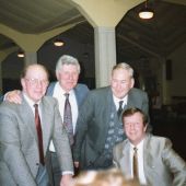 l-r: - Norris Pickford, Terry Smith, Wilf Ellis, and Ray Thornton sat down