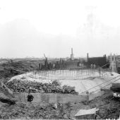 Castle Donington construction. Photo supplied by Andrew James Castle Donington construction.