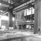 Castle Donington construction. 31 December 1954 Photo supplied by Andrew James Castle Donington construction