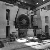 Castle Donington construction. 21 February 1956 Photo supplied by Andrew James Castle Donington construction