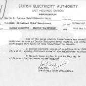 Castle Donington construction. 10 May 1955. Photo supplied by Andrew James Castle Donington construction.