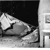 View of boiler top dead space from the south side - close up