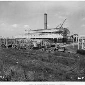 Castle Donington construction 26 July 1955 Castle Donington construction 26 July 1955