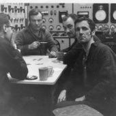 Staff in control room.