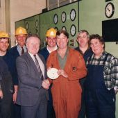 Staff in control room.