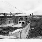 Gravity outfall under bridge 22 Sep 1953 Gravity outfall under bridge 206 22Sep 1953