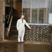 Norris & the wall. Photo supplied by Norris Pickford