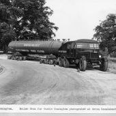Boiler Drum for Castle Donington at Oxton roundabout July 1954