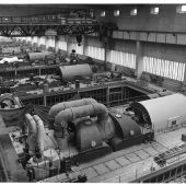 One turbine running 1956