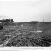 Railway track re-instated over CW gravity outfall 208 24 March 1953 Railway track re-instated over CW gravity outfall 208 24March 1953