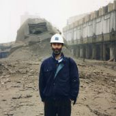 Taken 30 mins after both the chimneys had been dropped.