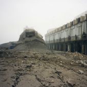 Taken 30 mins after both the chimneys had been dropped.