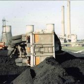 Accident on the coal heap.