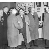 Visit of Mr Malenkov, Russian Leader to power station