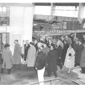 Visit of Mr Malenkov, Russian Leader to power station