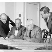 From Left - Right:- T. Bloore, F. Farrell, L. Jeffrey, A. Jones