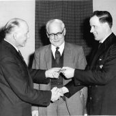 Presentation to T.G. Craddock Unit Operator, Castle Donington on 26 Feb 1960,