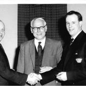 Presentation to T.G. Craddock Unit Operator, Castle Donington on 26 Feb 1960,