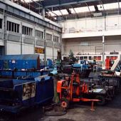 The workshop at Castle Donington. Photo supplied by Andrew James