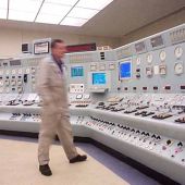 Andy Sherratt in Drakelow C control room.