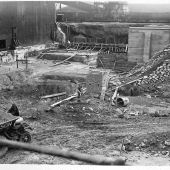 Excavation of Boiler Hall & Turbine House looking south
