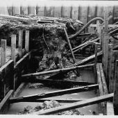 Shuttering to form mass concrete for foundations