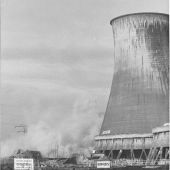 Demolition of the Hams Hall B cooling towers