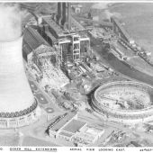 Aerial view looking east. 23 Sep 1955