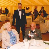 Ted Beckett in the background talking to Edmund Hurlstone