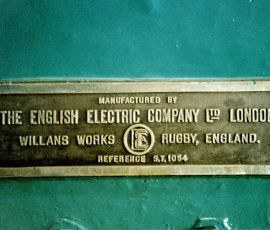 No.2 Turbine Nameplate