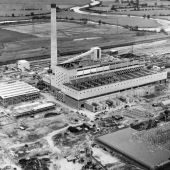 Castle Donington aerial construction images