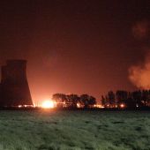Drakelow power station's No. 4, 5 & 6 Cooling Towers are brought down in a series of controlled explosions. Photo supplied by Ian Hughes Drakelow C Cooling towers demolition