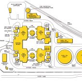 Ocker Hill Gas station site layout
